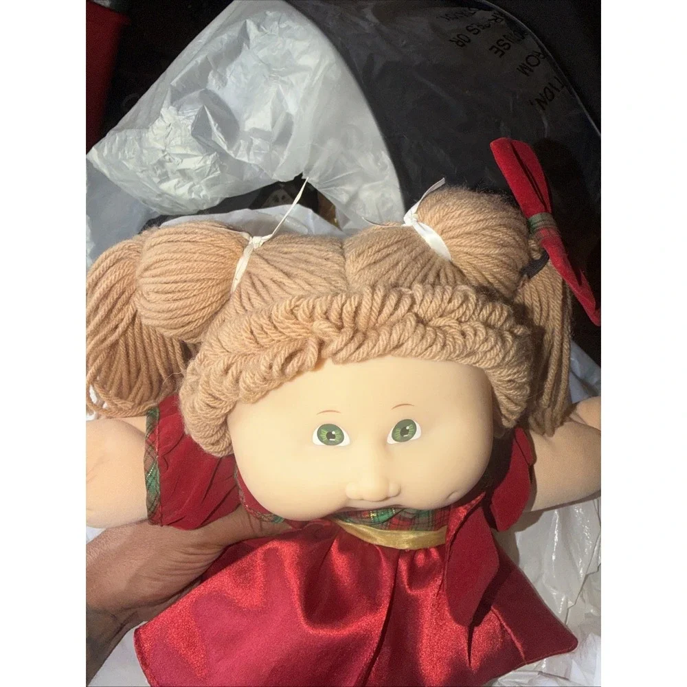 VTG Mattel 1998 Cabbage Patch Kids 15th Anniversary Lt Brown Hair Green Eyes HTF